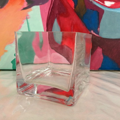 Crystal decorative piece new, cubic shape