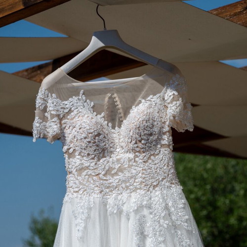 Wedding dress like new, size L/40/12, white