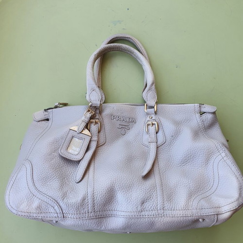 Prada shoulder bag refurbished, white color
