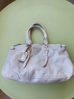 Prada shoulder bag refurbished, white color