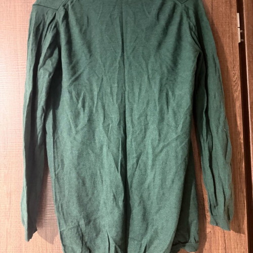 Max Mara Long Cotton Cardigan M Like New Green