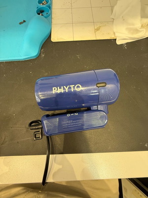 Phyto OL-1350 travel hair dryer used, foldable