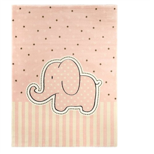 Africa Pink Saint Clair Paris Kids Rug and Curtain Set used