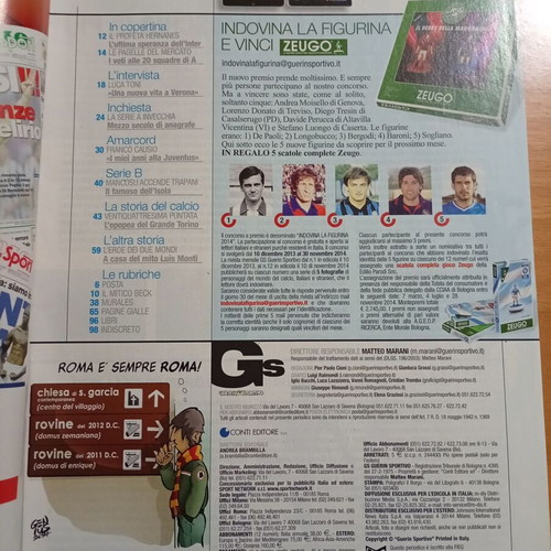 Περιοδικό Guerin Sportivo #3 Μάρτιος 2014 σαν καινούργιο