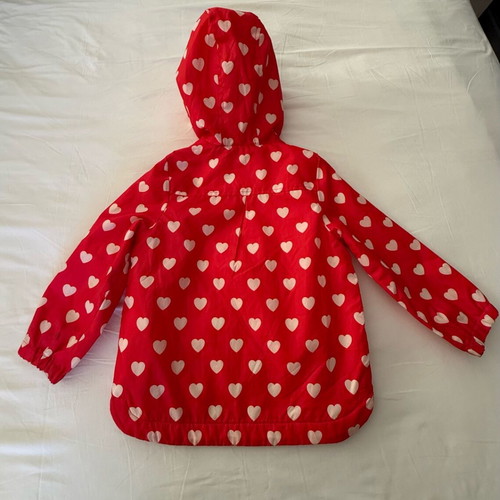 Mothercare jacket with lining for girl 2-3 years like new, red