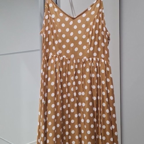 Compañia Fantastica polka dot dress, size M, zipper back