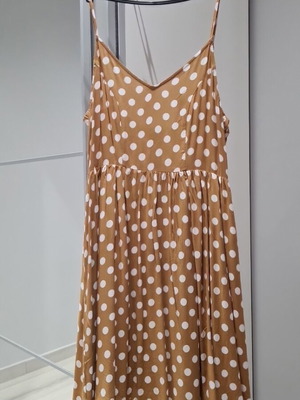Compañia Fantastica polka dot dress, size M, zipper back