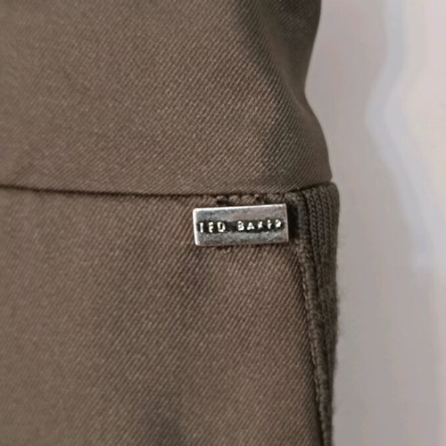 Ted Baker satin pants size XS like new, olive green