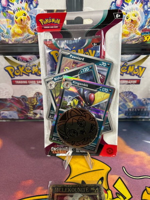 Pokemon 1pack blister Obsidian Flames new with 1 booster, 1 coin, 3 cards