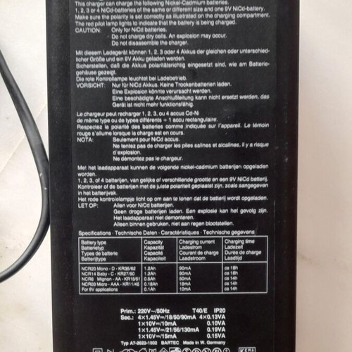 Bartec battery charger used with 5 slots Multi 4+1