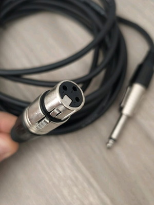 Καλώδιο μικροφώνου XLR θηλυκό σε jack 6.35mm 5 μέτρα