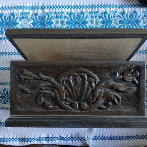Wooden carved box used