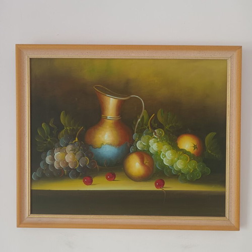 Oil painting used, signed, framed 61x50 cm