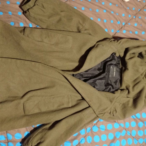 Zara coat used, olive color, alpha line, size L