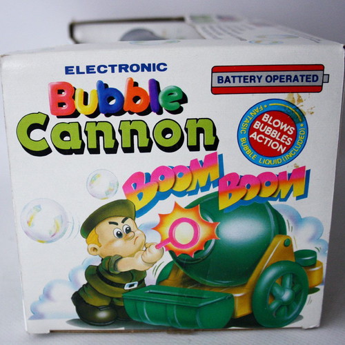 Vintage 90's Electronic Bubble Cannon new, old Botoy Hong Kong bubble toy