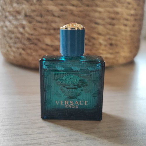 Versace Eros collectible set used, travel size eau de toilette 5ml, after shave 25ml, shower gel empty