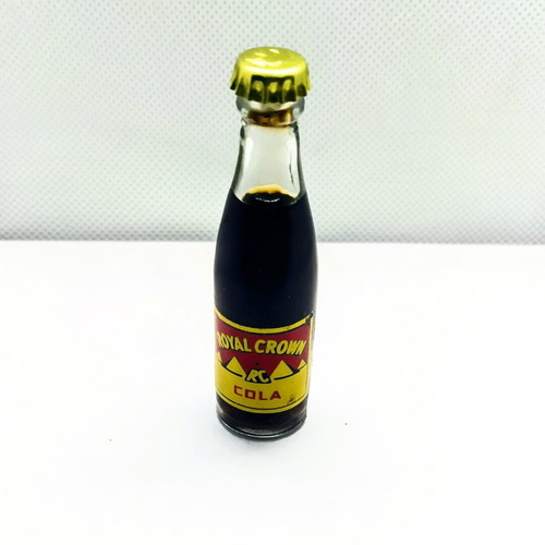 Vintage mini glass Royal Crown Cola bottle like new collectible