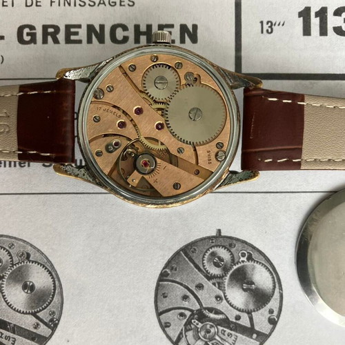 Isomax Super 17 Rubis vintage Swiss mechanical watch used
