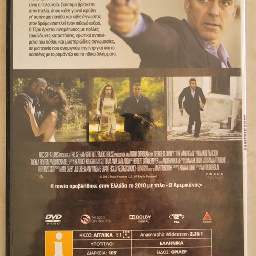 The American DVD like new with subtitles