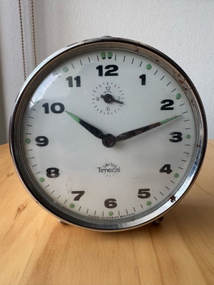 Ρολόι ξυπνητήρι Smiths Timecal μεταχειρισμένο, μπεζ/κρεμ