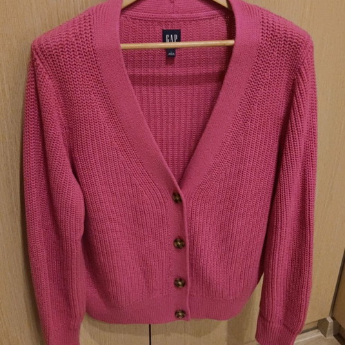 GAP cotton cardigan like new, pink fuchsia, XXL