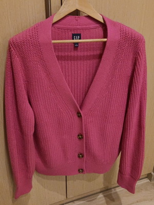 GAP cotton cardigan like new, pink fuchsia, XXL