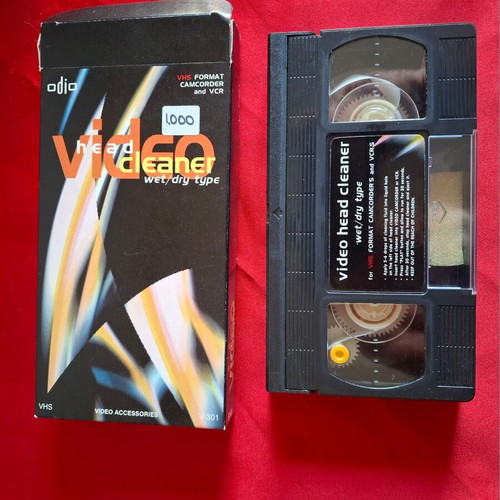 Odio Video Head Cleaner VHS head cleaning cassette used