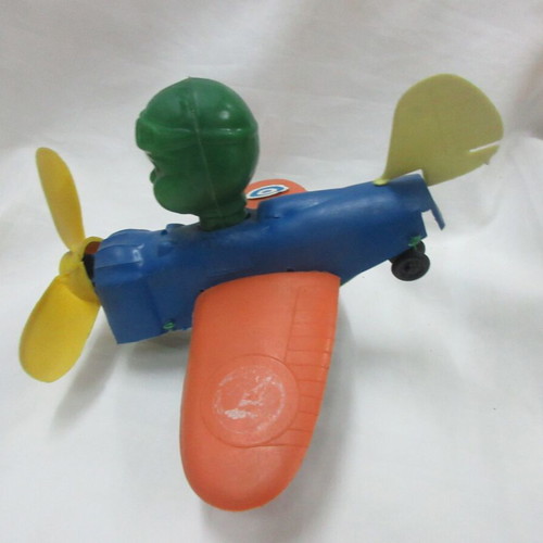 Panigyriotiko Greek Airplane Toy with Pilot 25cm like new 60s
