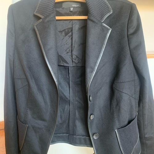 Black jacket used, wool with cashmere, size 48 Italian