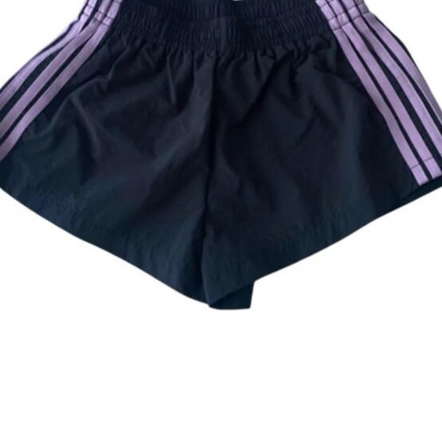 Shein Y2K style athletic shorts black with pink stripes
