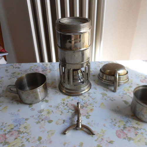 Old Italian coffee maker used