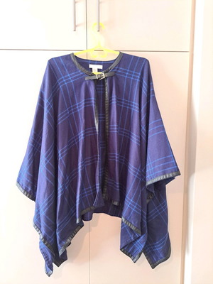 Cape used blue with black details H&M