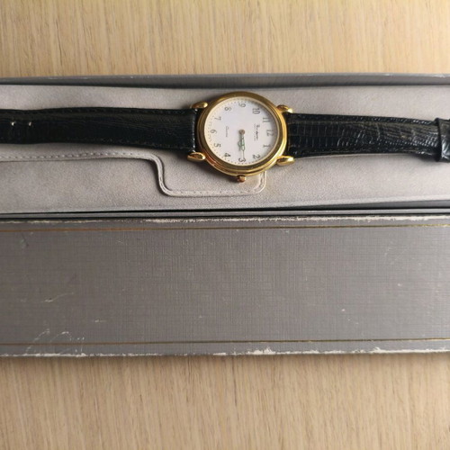 Pierre Lannier watch collectible with leather strap, like new