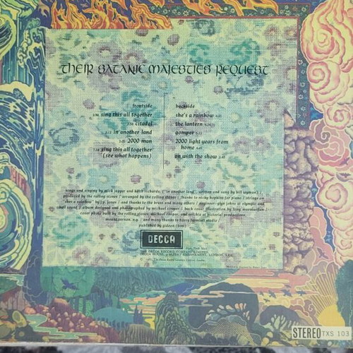 The Rolling Stones Their Satanic Majesties Request vinyl 1967