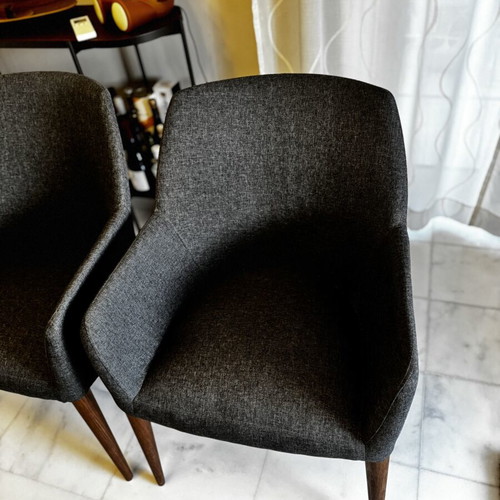 Milano De Armchairs Set of 2 with Ergonomic Backrest, Like New