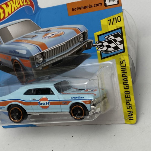 1968 Chevy Nova Hot Wheels Gulf Good Year new