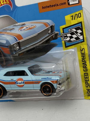 1968 Chevy Nova Hot Wheels Gulf Good Year new