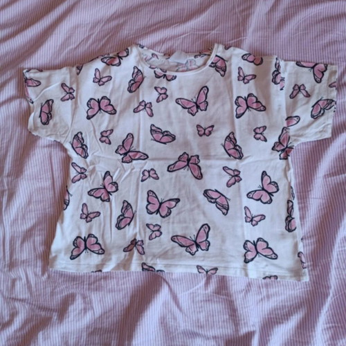 Zara butterfly print T-shirt for girls 11-12 years
