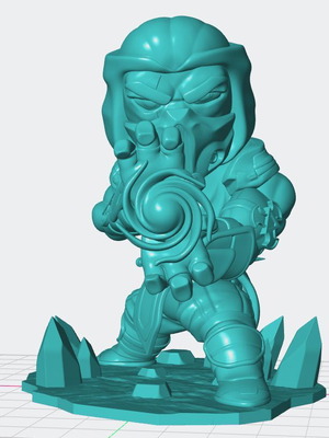 3D Sub-Zero Mortal Kombat unpainted model 10 cm new