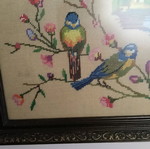 Embroidered painting like new, size 35x25