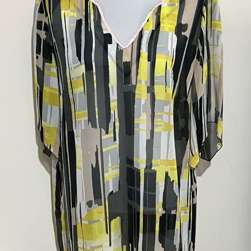 Dina muslin blouse and two tops set size XL like new, black and blue