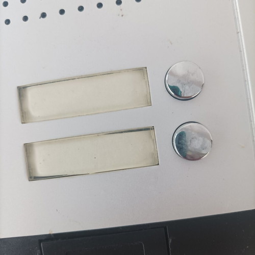 Video door phone external unit with 2 internal units