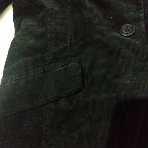 Zara corduroy jacket used, black, size M
