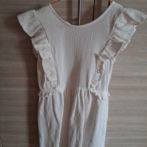 Zara dress white like new for girls 11-13 years