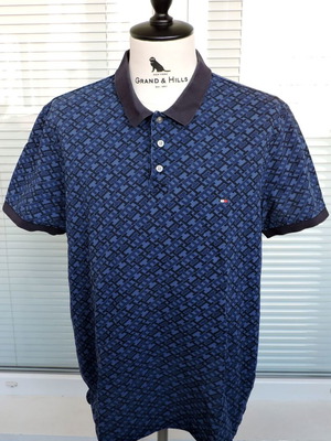 Tommy Hilfiger Men's Blue Polo Shirt like new, XL/XXL, 100% Cotton