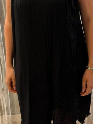 Regalinas pleated black dress like new, size S