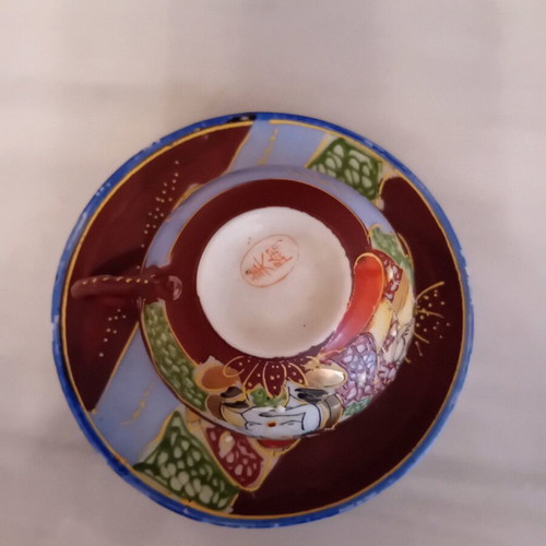 Chinese origin cup set used, 5 pieces, from 1930