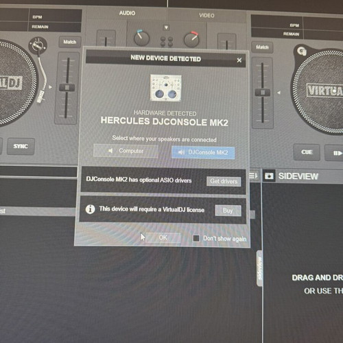 Hercules DJ Console MK2 used USB DJ controller and audio interface
