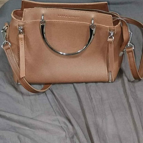 Women's backpack bag, brown