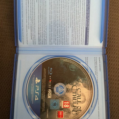 Call of Cthulhu PS4 game like new